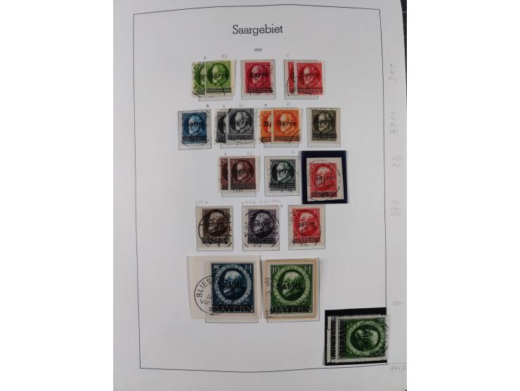 1920/59 gestempelte Sammlung mit besseren und kpl. Ausgaben, dabei u.a. Mi.-Nr. 16 (sign. Dr. Dub) und Mi.-Nr. 18-31 gestempe