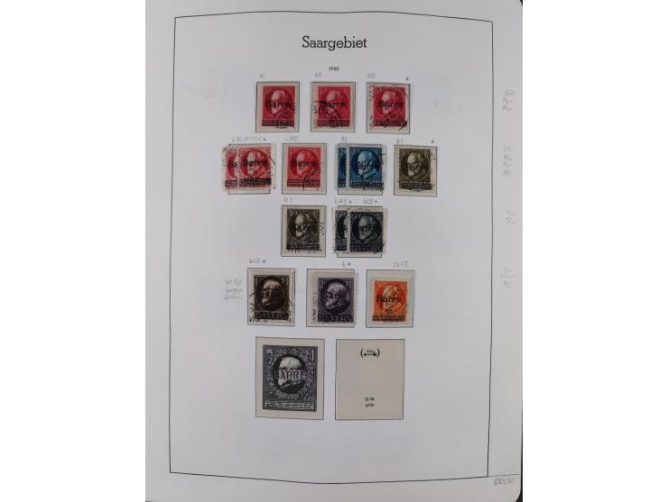 1920/59 gestempelte Sammlung mit besseren und kpl. Ausgaben, dabei u.a. Mi.-Nr. 16 (sign. Dr. Dub) und Mi.-Nr. 18-31 gestempe