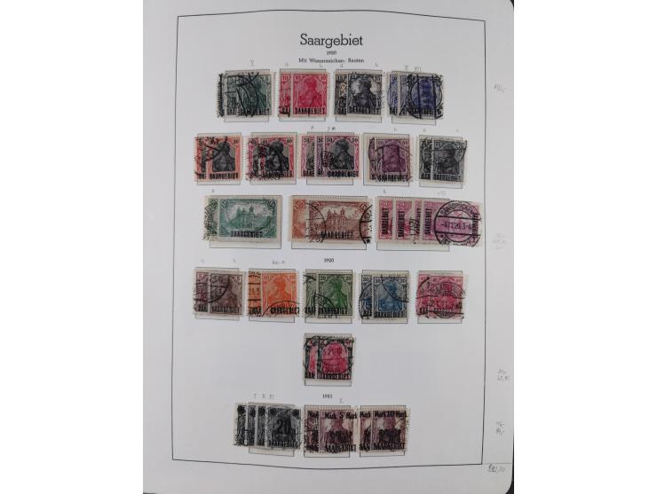 1920/59 gestempelte Sammlung mit besseren und kpl. Ausgaben, dabei u.a. Mi.-Nr. 16 (sign. Dr. Dub) und Mi.-Nr. 18-31 gestempe