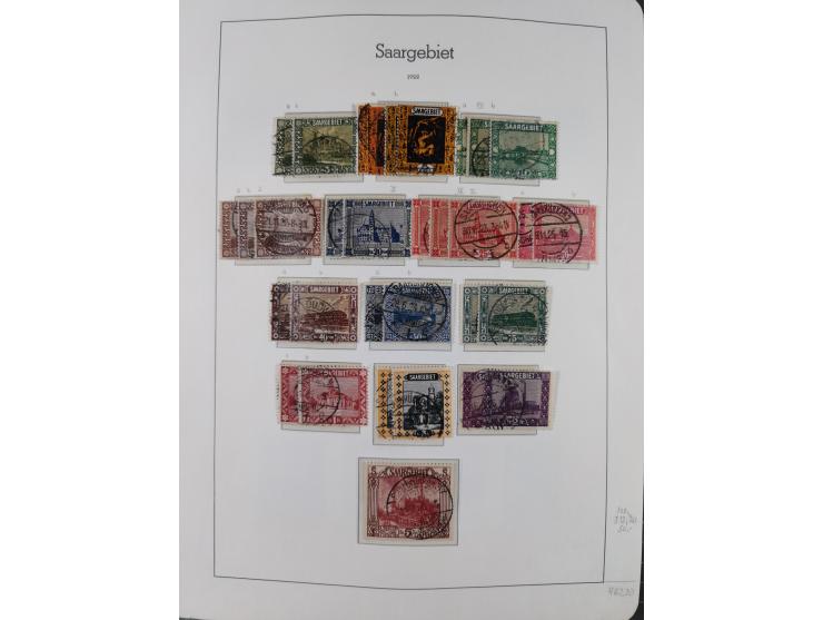 1920/59 gestempelte Sammlung mit besseren und kpl. Ausgaben, dabei u.a. Mi.-Nr. 16 (sign. Dr. Dub) und Mi.-Nr. 18-31 gestempe