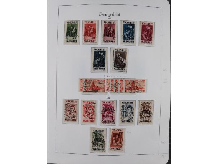 1920/59 gestempelte Sammlung mit besseren und kpl. Ausgaben, dabei u.a. Mi.-Nr. 16 (sign. Dr. Dub) und Mi.-Nr. 18-31 gestempe