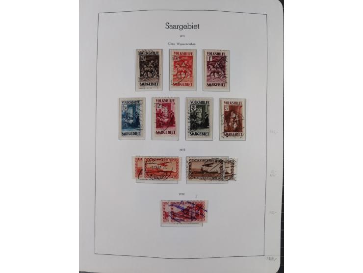 1920/59 gestempelte Sammlung mit besseren und kpl. Ausgaben, dabei u.a. Mi.-Nr. 16 (sign. Dr. Dub) und Mi.-Nr. 18-31 gestempe