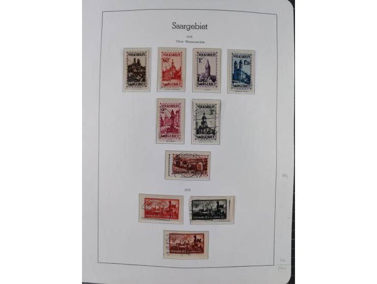 1920/59 gestempelte Sammlung mit besseren und kpl. Ausgaben, dabei u.a. Mi.-Nr. 16 (sign. Dr. Dub) und Mi.-Nr. 18-31 gestempe