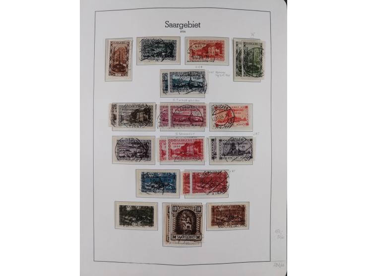 1920/59 gestempelte Sammlung mit besseren und kpl. Ausgaben, dabei u.a. Mi.-Nr. 16 (sign. Dr. Dub) und Mi.-Nr. 18-31 gestempe