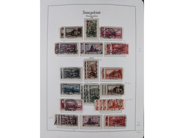 1920/59 gestempelte Sammlung mit besseren und kpl. Ausgaben, dabei u.a. Mi.-Nr. 16 (sign. Dr. Dub) und Mi.-Nr. 18-31 gestempe