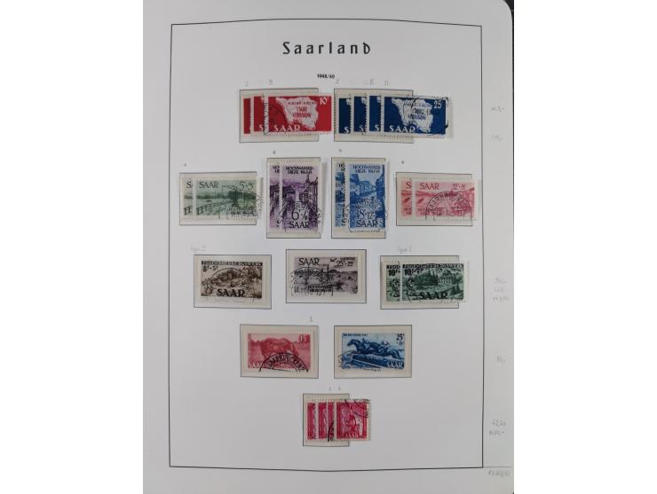 1920/59 gestempelte Sammlung mit besseren und kpl. Ausgaben, dabei u.a. Mi.-Nr. 16 (sign. Dr. Dub) und Mi.-Nr. 18-31 gestempe