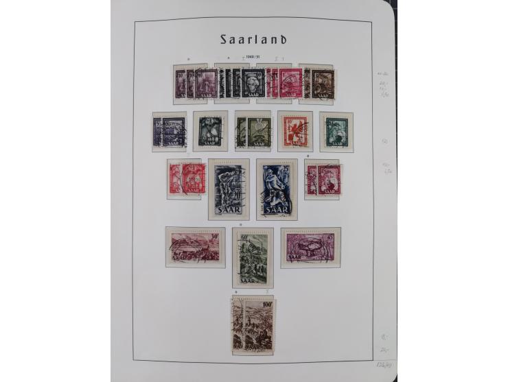 1920/59 gestempelte Sammlung mit besseren und kpl. Ausgaben, dabei u.a. Mi.-Nr. 16 (sign. Dr. Dub) und Mi.-Nr. 18-31 gestempe