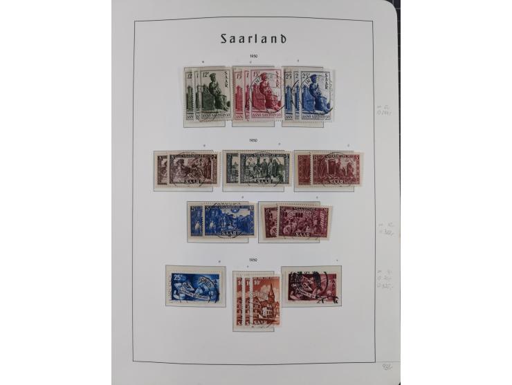 1920/59 gestempelte Sammlung mit besseren und kpl. Ausgaben, dabei u.a. Mi.-Nr. 16 (sign. Dr. Dub) und Mi.-Nr. 18-31 gestempe