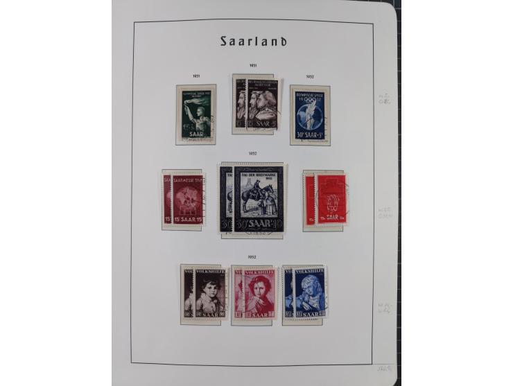 1920/59 gestempelte Sammlung mit besseren und kpl. Ausgaben, dabei u.a. Mi.-Nr. 16 (sign. Dr. Dub) und Mi.-Nr. 18-31 gestempe