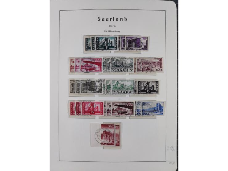 1920/59 gestempelte Sammlung mit besseren und kpl. Ausgaben, dabei u.a. Mi.-Nr. 16 (sign. Dr. Dub) und Mi.-Nr. 18-31 gestempe