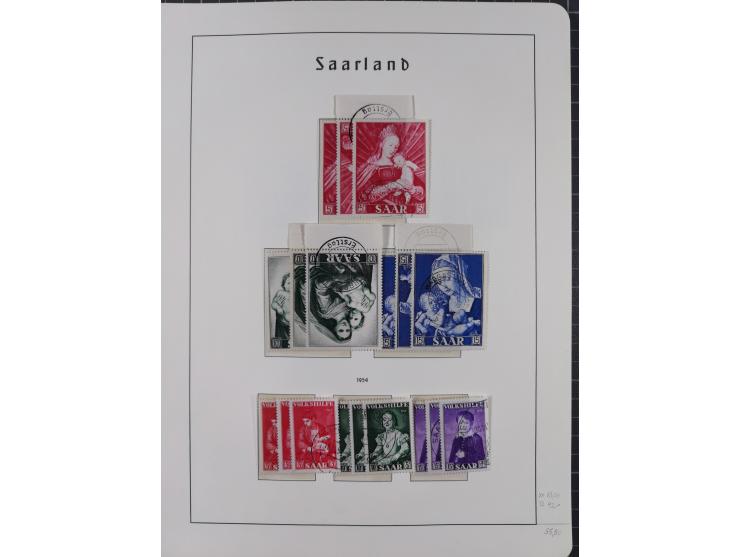 1920/59 gestempelte Sammlung mit besseren und kpl. Ausgaben, dabei u.a. Mi.-Nr. 16 (sign. Dr. Dub) und Mi.-Nr. 18-31 gestempe