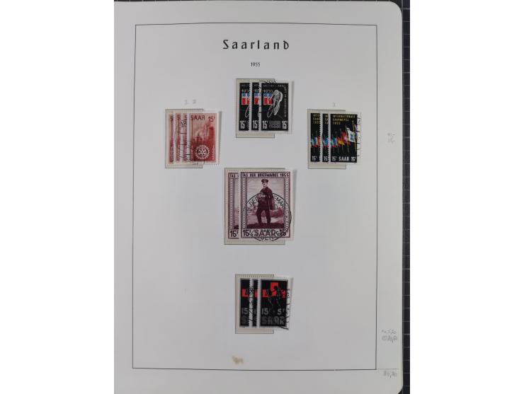 1920/59 gestempelte Sammlung mit besseren und kpl. Ausgaben, dabei u.a. Mi.-Nr. 16 (sign. Dr. Dub) und Mi.-Nr. 18-31 gestempe