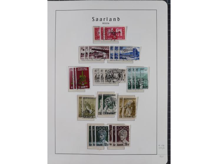 1920/59 gestempelte Sammlung mit besseren und kpl. Ausgaben, dabei u.a. Mi.-Nr. 16 (sign. Dr. Dub) und Mi.-Nr. 18-31 gestempe