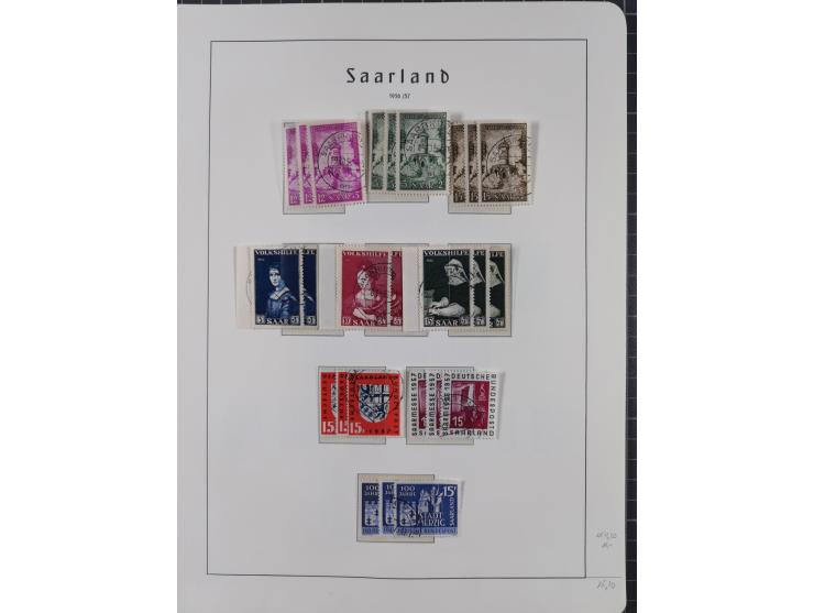 1920/59 gestempelte Sammlung mit besseren und kpl. Ausgaben, dabei u.a. Mi.-Nr. 16 (sign. Dr. Dub) und Mi.-Nr. 18-31 gestempe