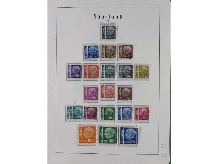 1920/59 gestempelte Sammlung mit besseren und kpl. Ausgaben, dabei u.a. Mi.-Nr. 16 (sign. Dr. Dub) und Mi.-Nr. 18-31 gestempe