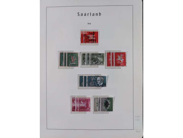 1920/59 gestempelte Sammlung mit besseren und kpl. Ausgaben, dabei u.a. Mi.-Nr. 16 (sign. Dr. Dub) und Mi.-Nr. 18-31 gestempe