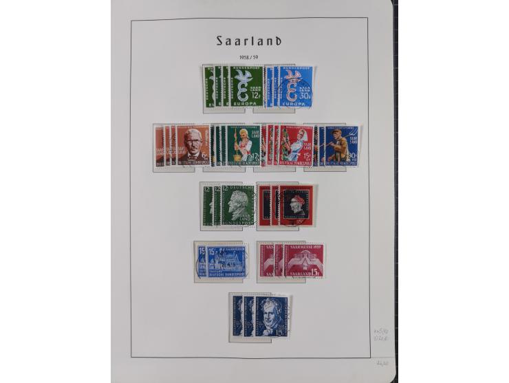 1920/59 gestempelte Sammlung mit besseren und kpl. Ausgaben, dabei u.a. Mi.-Nr. 16 (sign. Dr. Dub) und Mi.-Nr. 18-31 gestempe