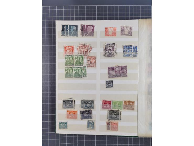 1918/89 (ca.), mint never hinged/unused and mostly used collection with duplicates, including Polish areas, Schlesien, etc., 