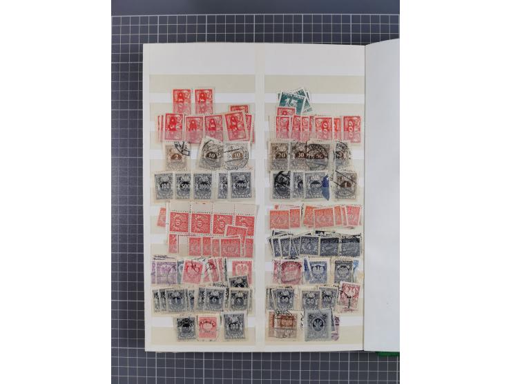 1918/89 (ca.), mint never hinged/unused and mostly used collection with duplicates, including Polish areas, Schlesien, etc., 