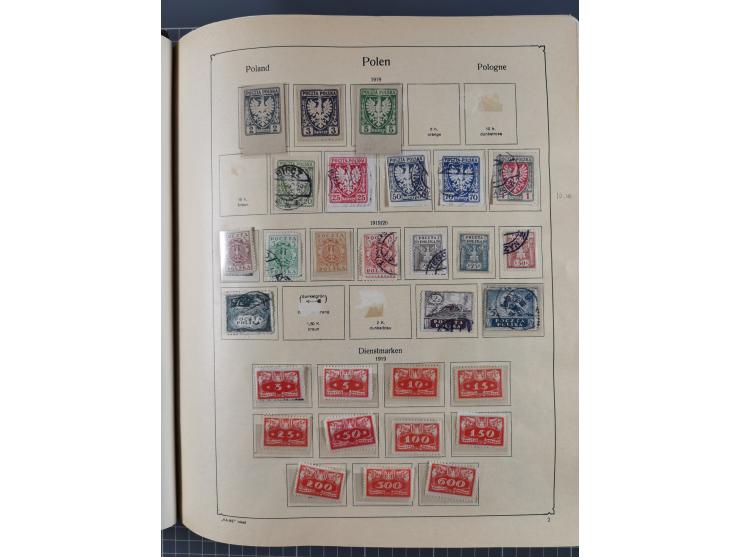 1918/89 (ca.), mint never hinged/unused and mostly used collection with duplicates, including Polish areas, Schlesien, etc., 