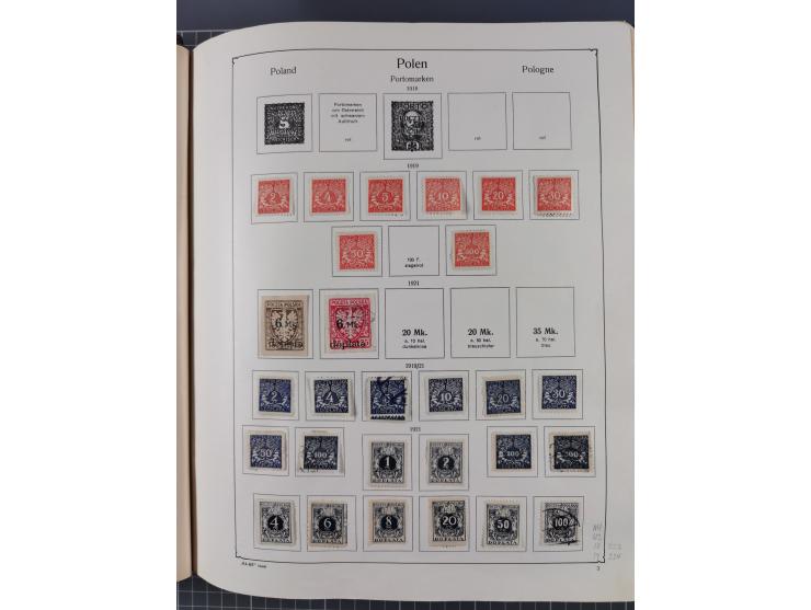 1918/89 (ca.), mint never hinged/unused and mostly used collection with duplicates, including Polish areas, Schlesien, etc., 