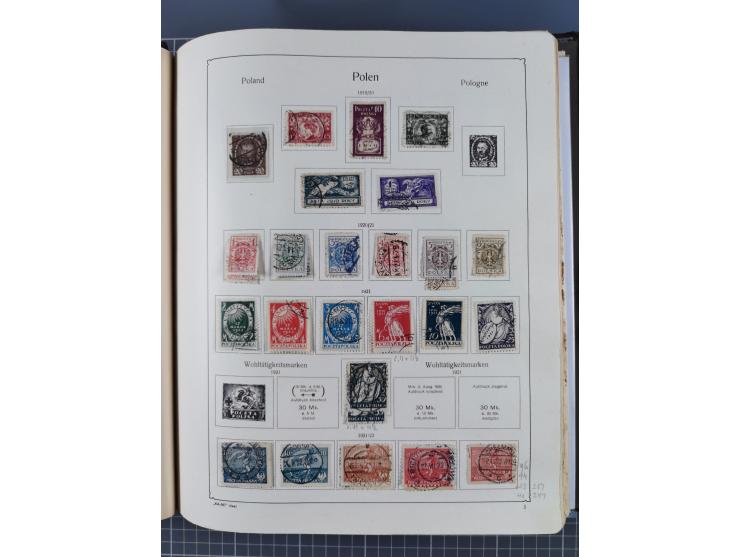 1918/89 (ca.), mint never hinged/unused and mostly used collection with duplicates, including Polish areas, Schlesien, etc., 