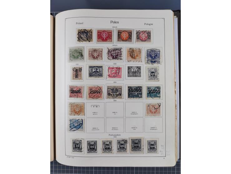 1918/89 (ca.), mint never hinged/unused and mostly used collection with duplicates, including Polish areas, Schlesien, etc., 