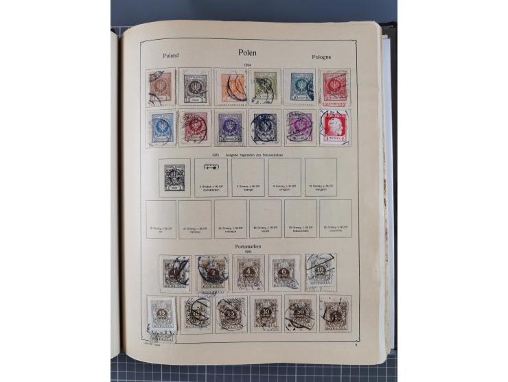 1918/89 (ca.), mint never hinged/unused and mostly used collection with duplicates, including Polish areas, Schlesien, etc., 