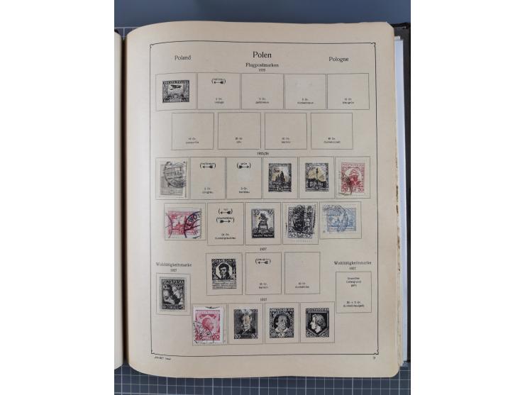 1918/89 (ca.), mint never hinged/unused and mostly used collection with duplicates, including Polish areas, Schlesien, etc., 