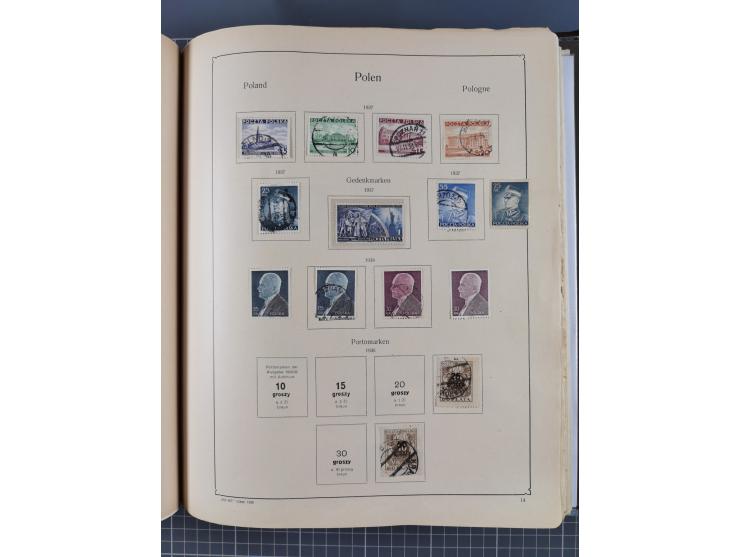 1918/89 (ca.), mint never hinged/unused and mostly used collection with duplicates, including Polish areas, Schlesien, etc., 