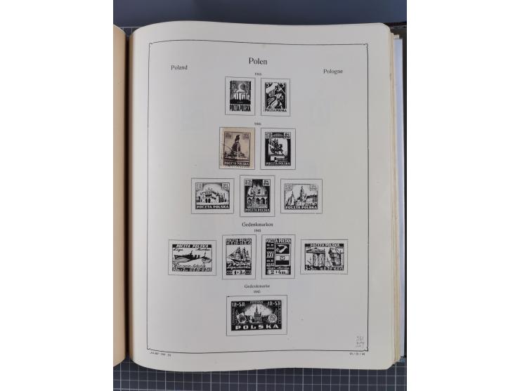 1918/89 (ca.), mint never hinged/unused and mostly used collection with duplicates, including Polish areas, Schlesien, etc., 