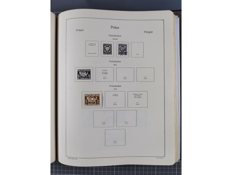 1918/89 (ca.), mint never hinged/unused and mostly used collection with duplicates, including Polish areas, Schlesien, etc., 