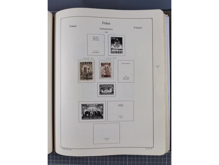 1918/89 (ca.), mint never hinged/unused and mostly used collection with duplicates, including Polish areas, Schlesien, etc., 