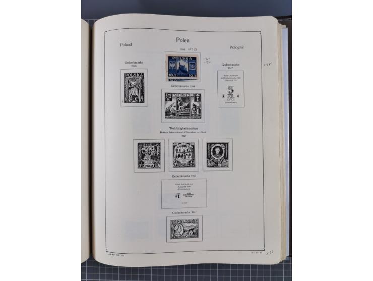 1918/89 (ca.), mint never hinged/unused and mostly used collection with duplicates, including Polish areas, Schlesien, etc., 