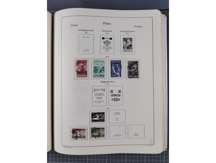 1918/89 (ca.), mint never hinged/unused and mostly used collection with duplicates, including Polish areas, Schlesien, etc., 