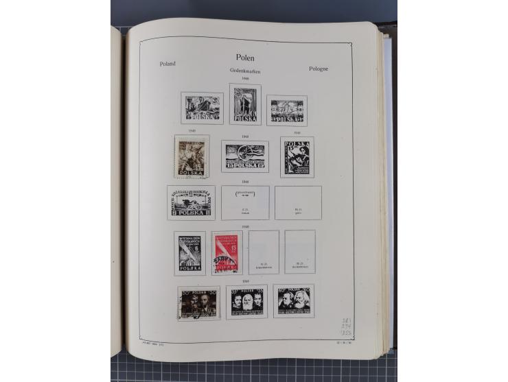 1918/89 (ca.), mint never hinged/unused and mostly used collection with duplicates, including Polish areas, Schlesien, etc., 