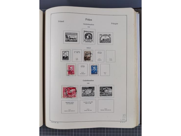 1918/89 (ca.), mint never hinged/unused and mostly used collection with duplicates, including Polish areas, Schlesien, etc., 