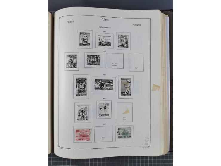 1918/89 (ca.), mint never hinged/unused and mostly used collection with duplicates, including Polish areas, Schlesien, etc., 