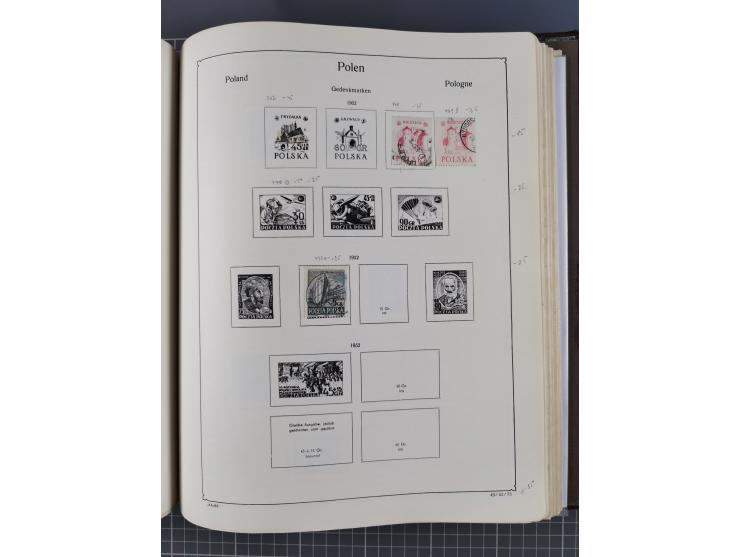 1918/89 (ca.), mint never hinged/unused and mostly used collection with duplicates, including Polish areas, Schlesien, etc., 