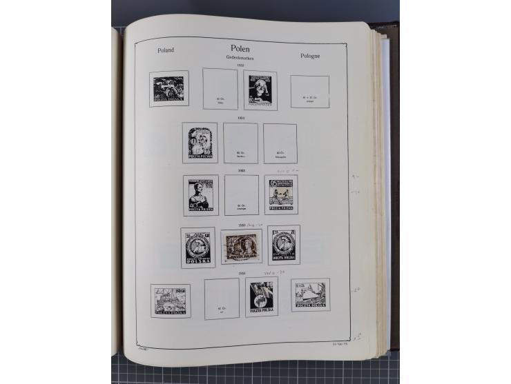 1918/89 (ca.), mint never hinged/unused and mostly used collection with duplicates, including Polish areas, Schlesien, etc., 