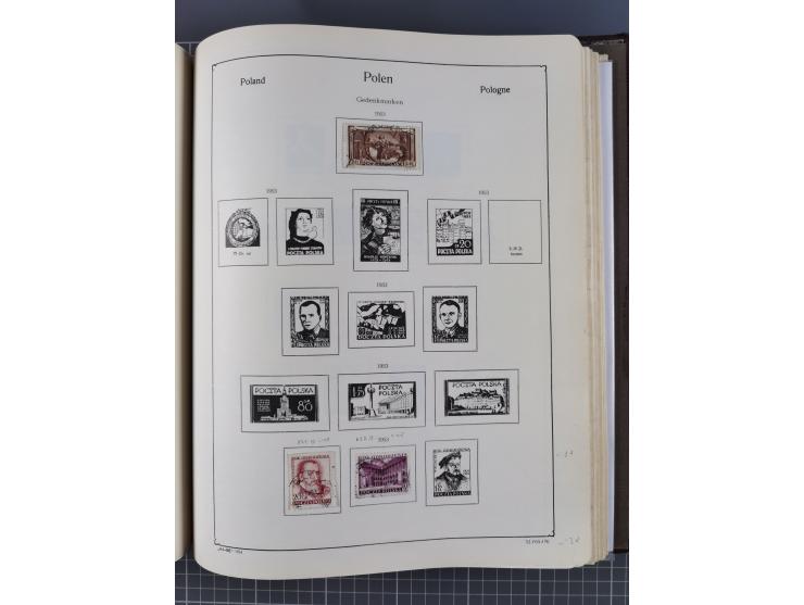 1918/89 (ca.), mint never hinged/unused and mostly used collection with duplicates, including Polish areas, Schlesien, etc., 