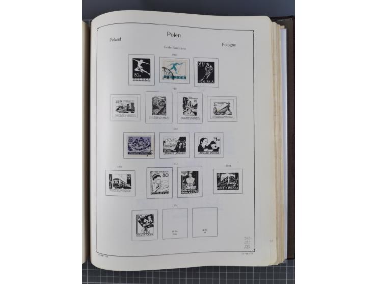 1918/89 (ca.), mint never hinged/unused and mostly used collection with duplicates, including Polish areas, Schlesien, etc., 