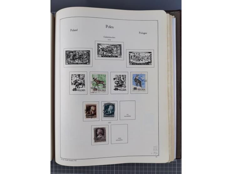 1918/89 (ca.), mint never hinged/unused and mostly used collection with duplicates, including Polish areas, Schlesien, etc., 