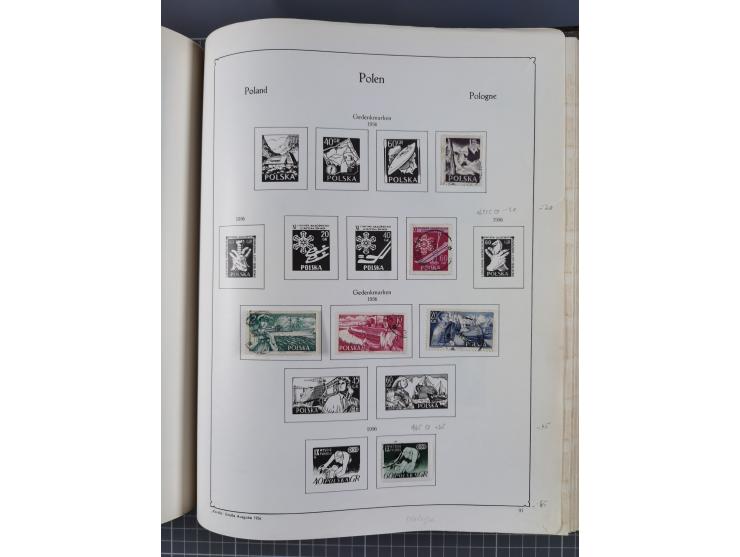 1918/89 (ca.), mint never hinged/unused and mostly used collection with duplicates, including Polish areas, Schlesien, etc., 