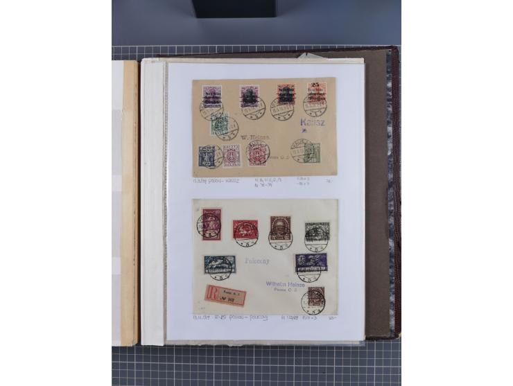 1918/89 (ca.), mint never hinged/unused and mostly used collection with duplicates, including Polish areas, Schlesien, etc., 