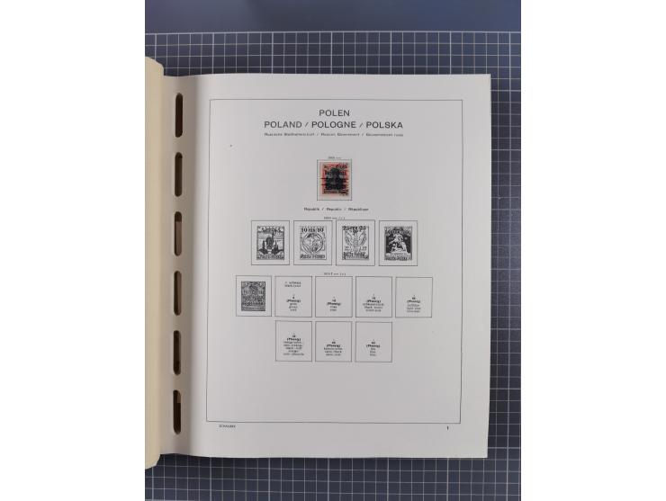 1918/89 (ca.), mint never hinged/unused and mostly used collection with duplicates, including Polish areas, Schlesien, etc., 