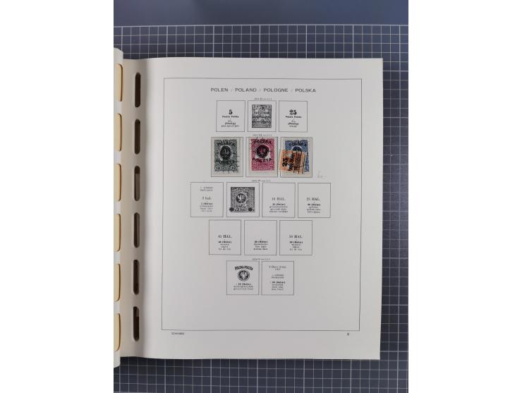 1918/89 (ca.), mint never hinged/unused and mostly used collection with duplicates, including Polish areas, Schlesien, etc., 