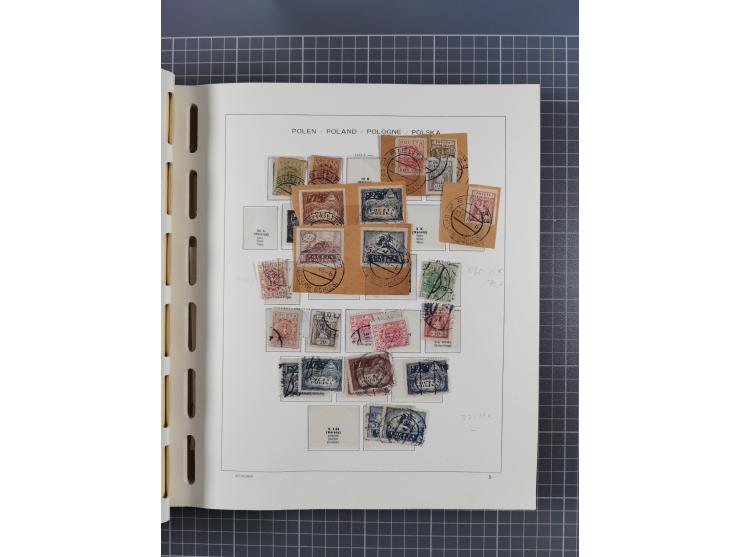 1918/89 (ca.), mint never hinged/unused and mostly used collection with duplicates, including Polish areas, Schlesien, etc., 