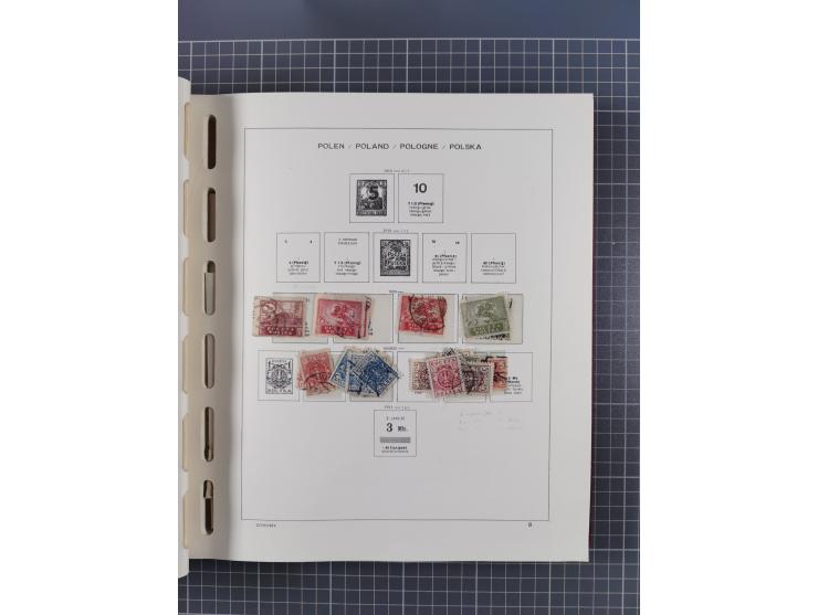 1918/89 (ca.), mint never hinged/unused and mostly used collection with duplicates, including Polish areas, Schlesien, etc., 