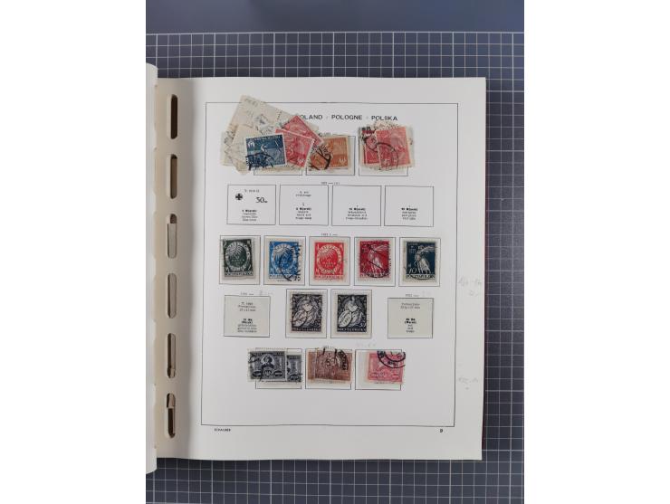 1918/89 (ca.), mint never hinged/unused and mostly used collection with duplicates, including Polish areas, Schlesien, etc., 